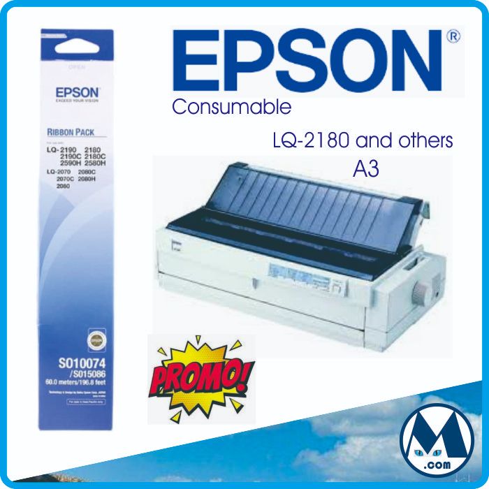 Refill Pita Ribbon Printer EPSON LQ-2190 / LQ-2180 / LQ2190 / LQ2180 / LQ 2190 / LQ 2180