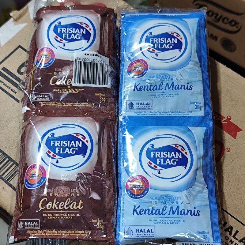 

Kental Manis Frisian flag sachet 38gr isi 6 pcs