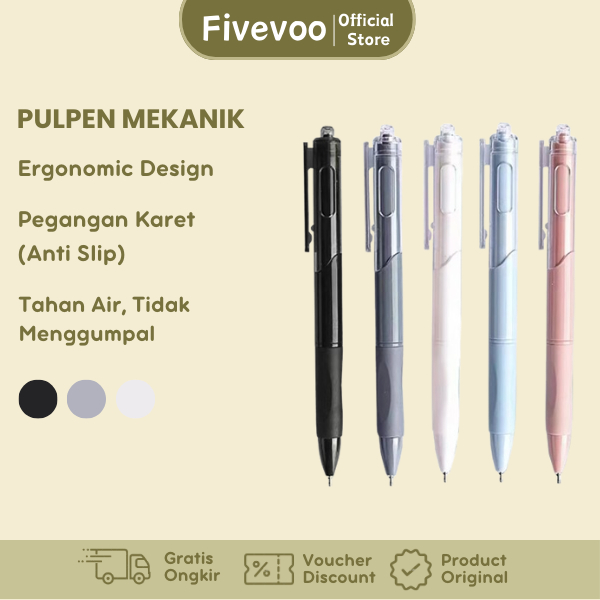 

FIVEVOO Pulpen ST Cepat Kering Pena Netral Pena Tanda Tangan Pena Pen Student 0.5mm Pena Hitam Pena Netral Cepat Kering