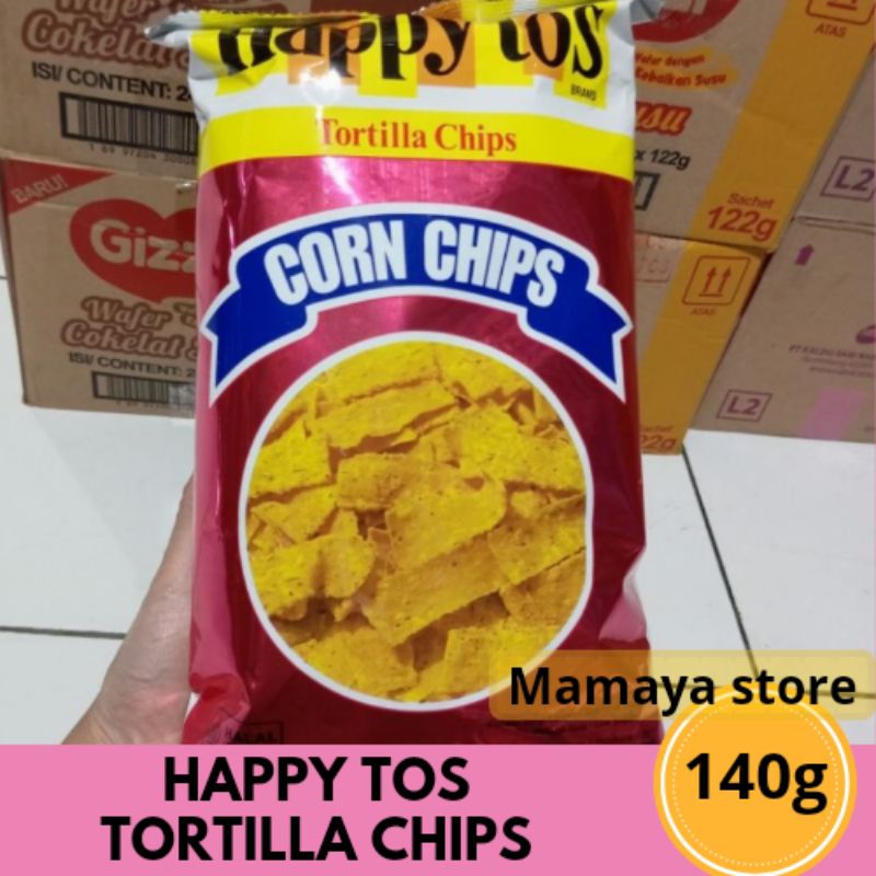 

✨ Mamaya ✨ Happy Tos Tortilla chips kemasan merah 140g