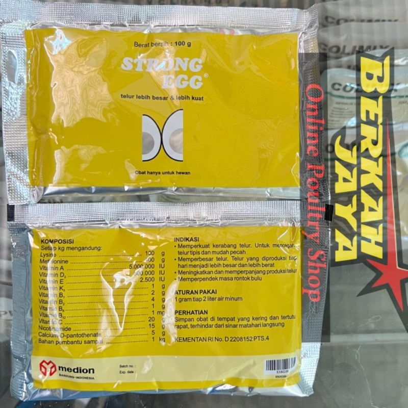 STRONG EGG Vitamin produksi telur ayam Medion