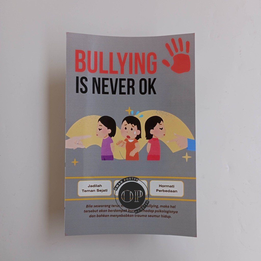 

Stiker Bullying Is Never Ok - Stop Bullying - Stop Perundungan Sekolah