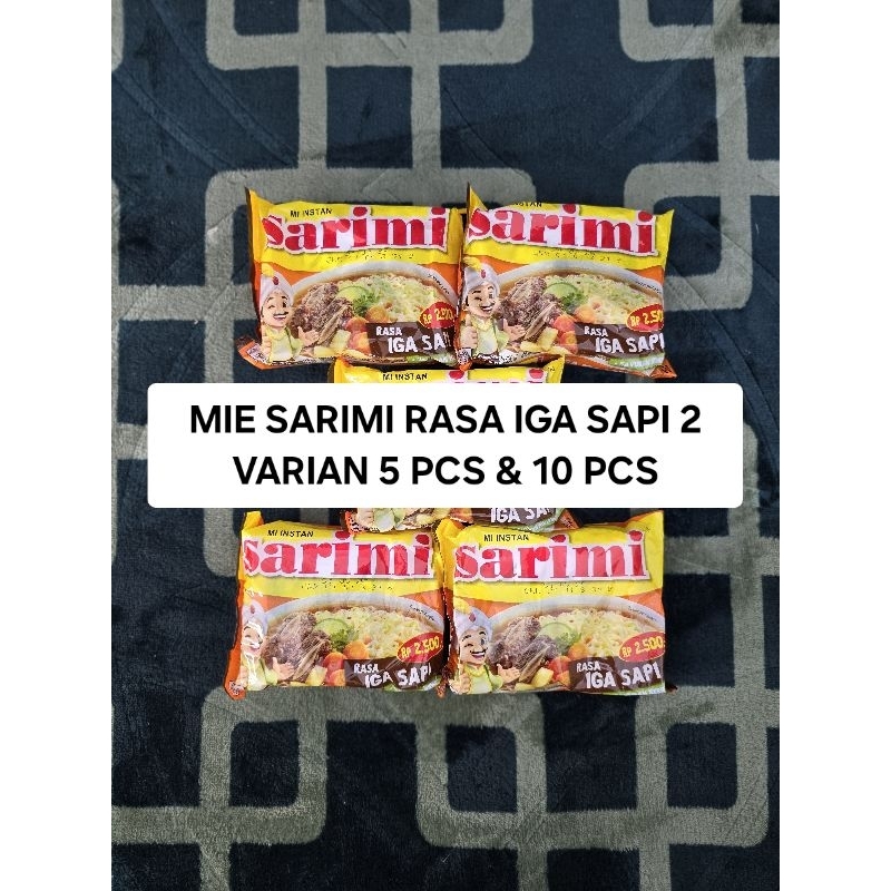 

Promo Murah Meriah Mie Instan Sarimi Rasa Iga Sapi 5 Pcs & 10 Pcs