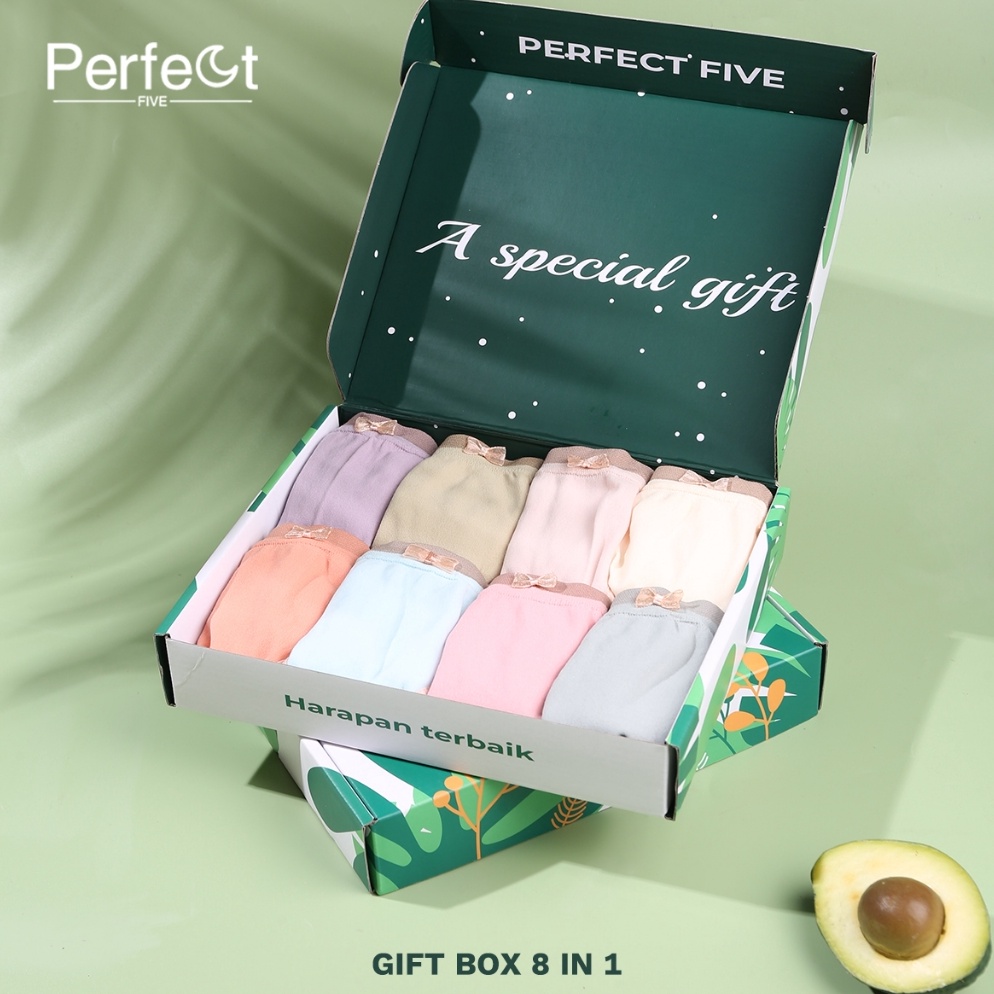 KODE U59E Perfect Five Celebrity 8In1 celana dalam Premium wanita Antibakteri CD Japan Cewek Dekoras