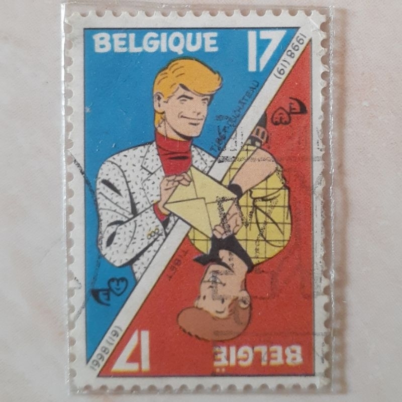 

Perangko Belgia Youth Philately 1998 - Chick Bill and Rick Hochet Tahun 1998