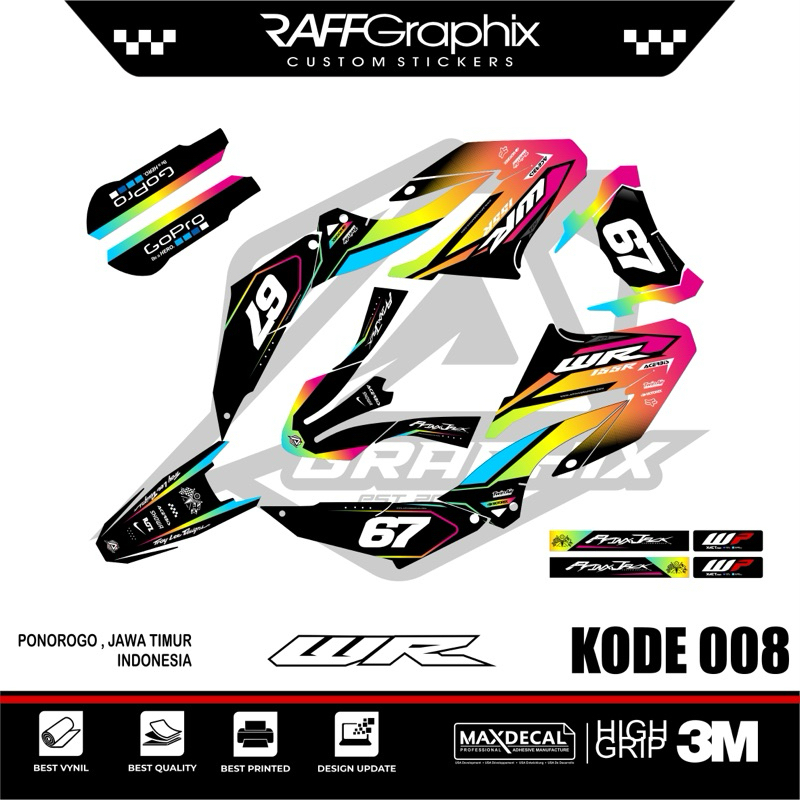 Decal sticker wr terbaru-decal wr-wr- decal sticker- sticker wr- sticker sticker sticker - wr008
