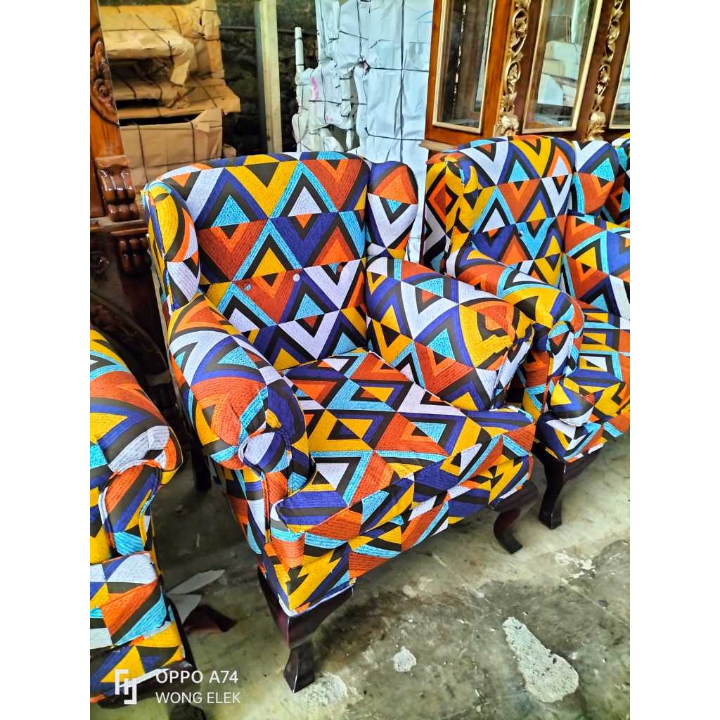 WINGCHAIR - SOFA SINGLE GAYA SKANDINAVIA | SOFA SINGLE MINIMALIS EROPA KLASIK MEWAH ELEGANT