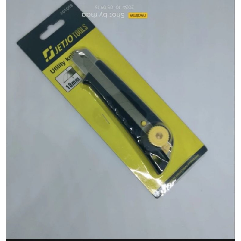 

pisau cutter kater dengan pengunci 18mm merk jetjo