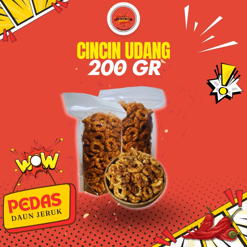 

Cincin Udang Pedas Daun Jeruk 200gr