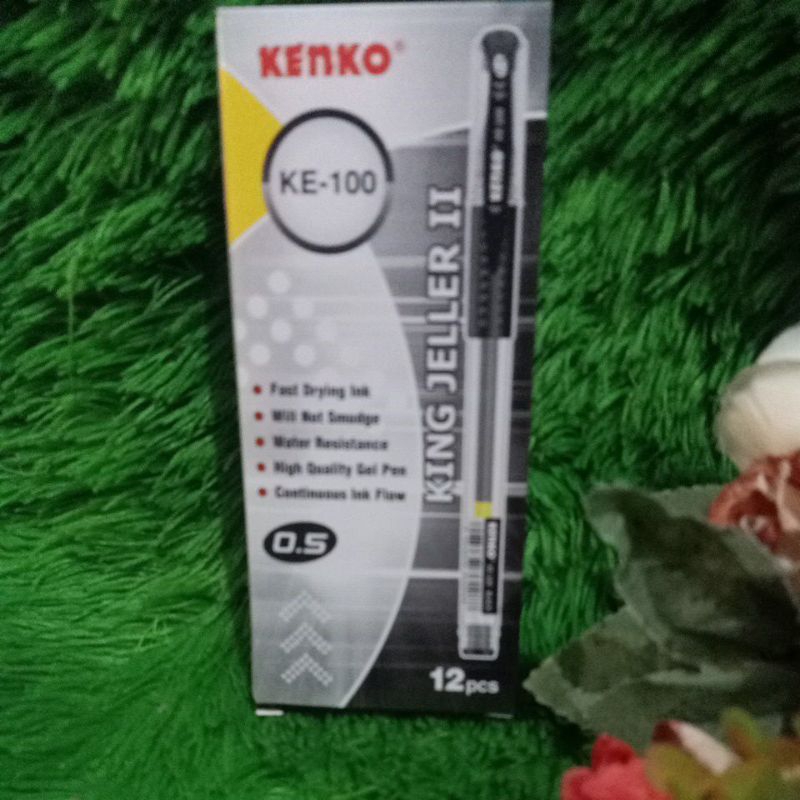 

ballpoint kenko king jeller II hitam lusinan murah