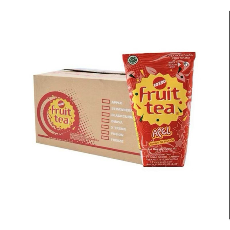 

PROMO !!! FRUIT TEA GENGGAM RASA APEL 200 ML ISI 24PCS 1 DUS TERMURAH