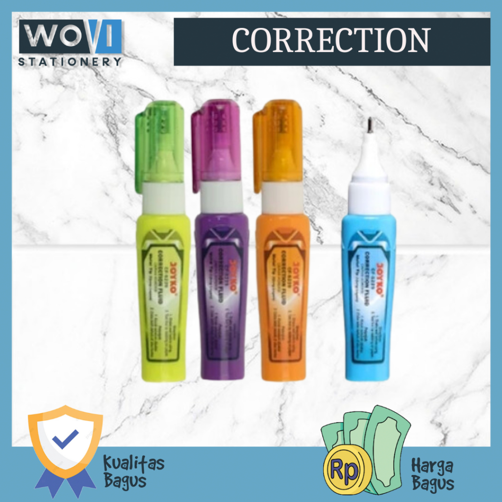 

[WOVI STATIONERY] Correction Fluid CF-S229 Joyko / Correction Fluid Mini Joyko / Penghapus Cairan Koreksi Pulpen Joyko [PCS]