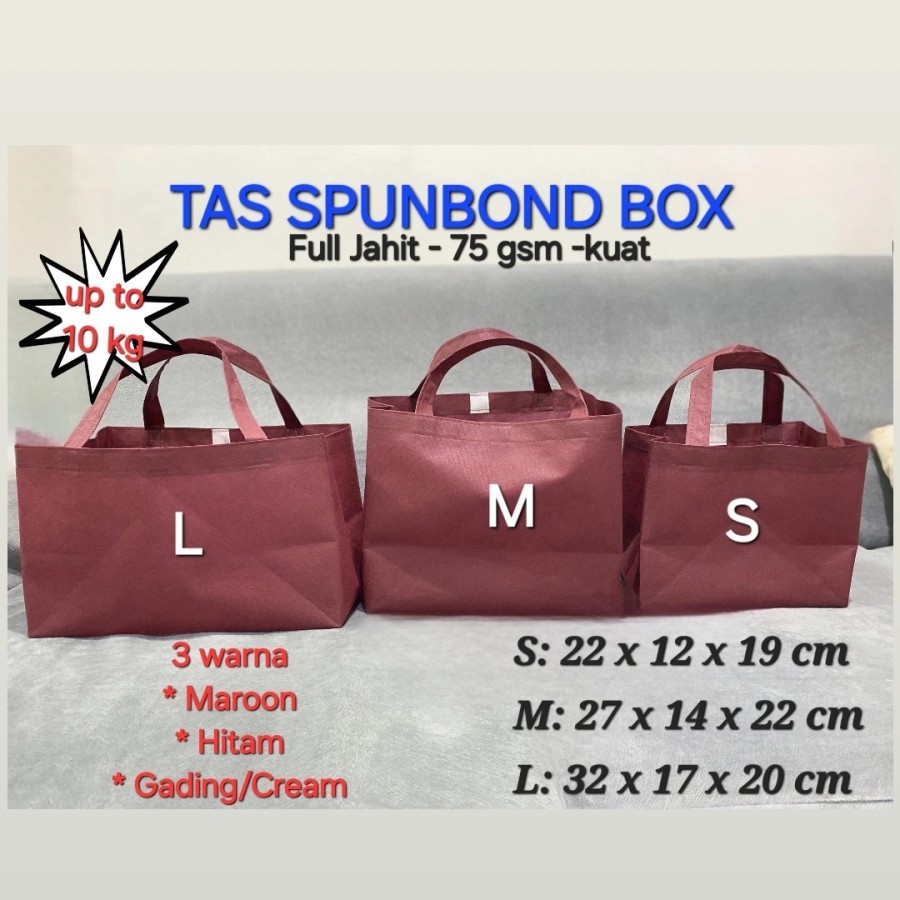 

Tas Spunbond Box Kue/Toples Kue Tas Kue