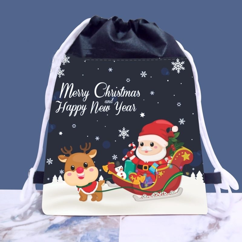 

Ready Stok Tas Natal 2025/Ransel Serut Natal