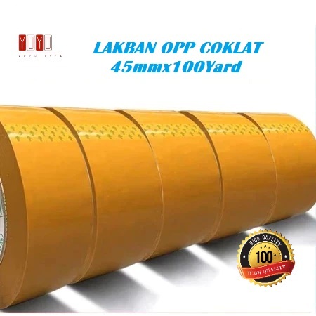 

[TERMURAH] LAKBAN /SELOTIP / ISOLASI COKELAT 45 MM x 100 YARD