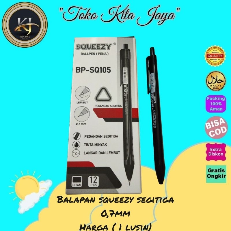 

Pulpen BP-SQ 105 isi (12 pcs)
