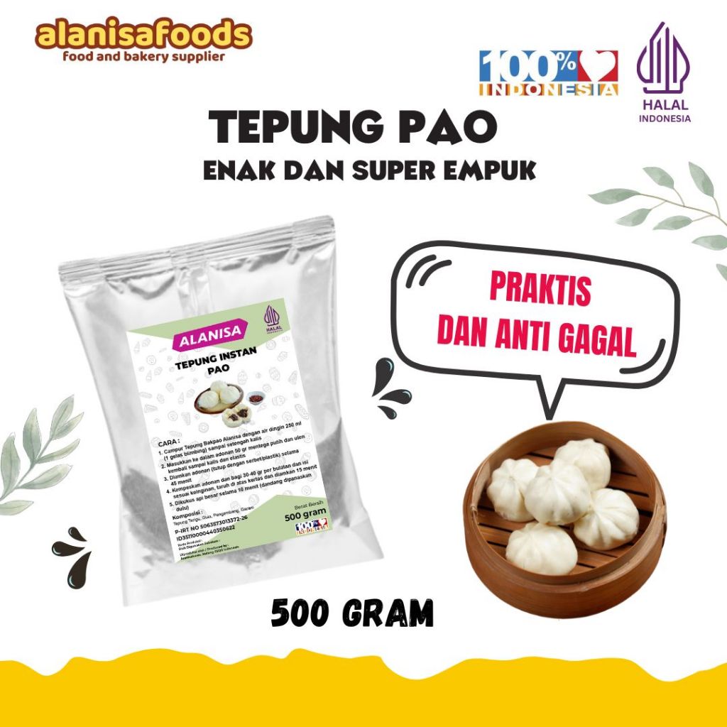 

Tepung Premix Bakpao Original 500gr