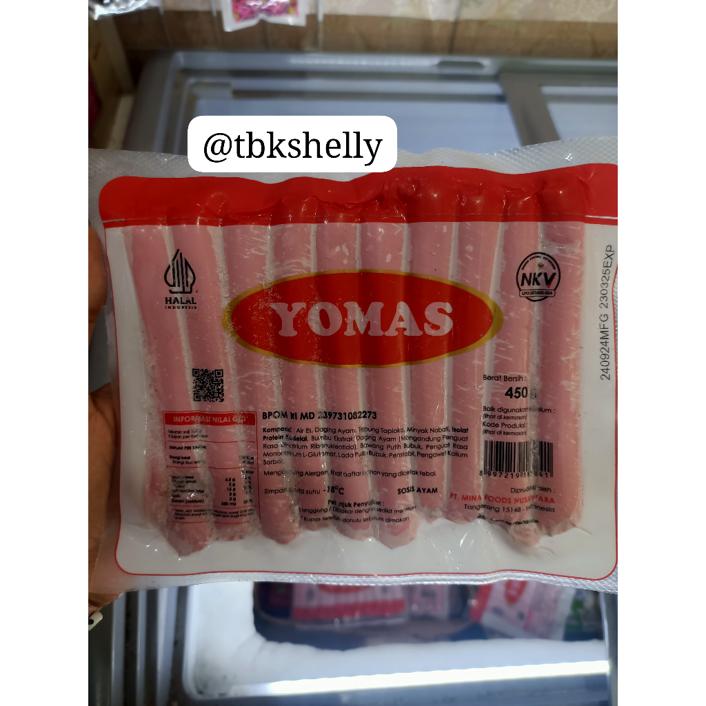 

Sosis Yomas sosis ayam 450gr