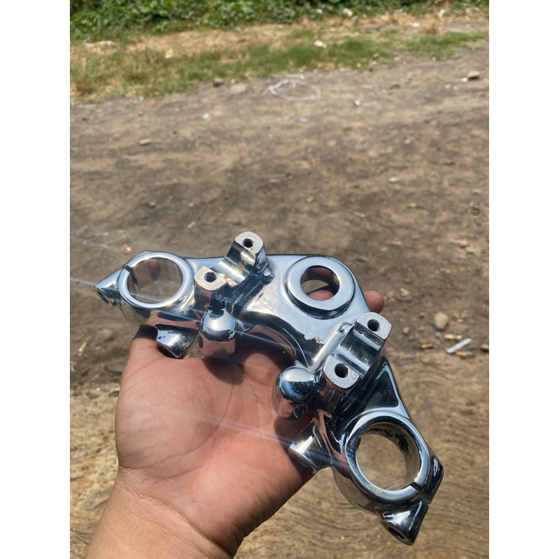 SEGITIGA ATAS T ATAS MEGAPRO HIU ORI COPOTAN FULL CHROME