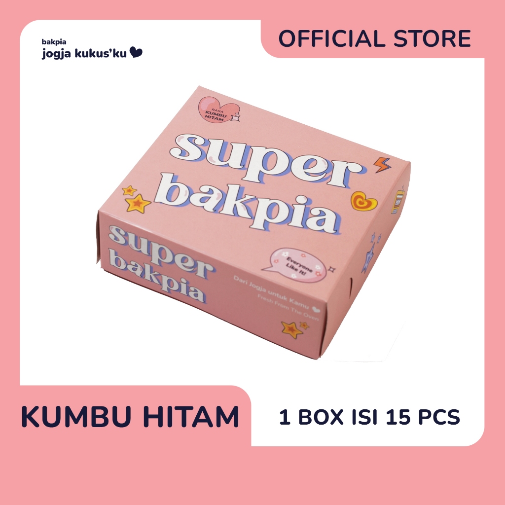 

SUPER BAKPIA Rasa Kumbu Hitam isi 15 l Oleh-oleh Khas Jogja l Bakpia Basah l Bakpia Satu Hat
