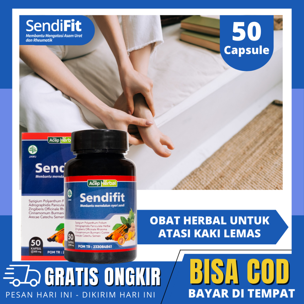 Obat Kaki Lemas, Nyeri dan Sakit Pada Paha Betis, Kaki Kaku, Kaki Bengkak SendiFit Original