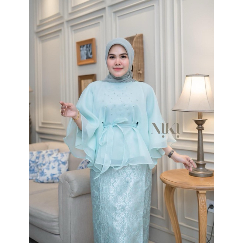 Atasan Organza Payet | Atasan Blouse Payet Premium | Kebaya Organza Payet | Atasan Kondangan Terbaru