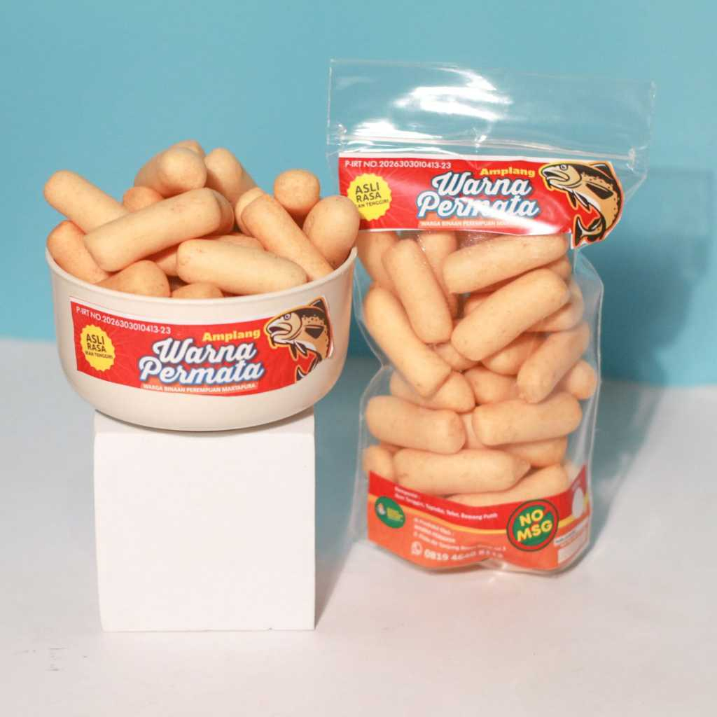 

Amplang ikan tenggiri Warna Permata