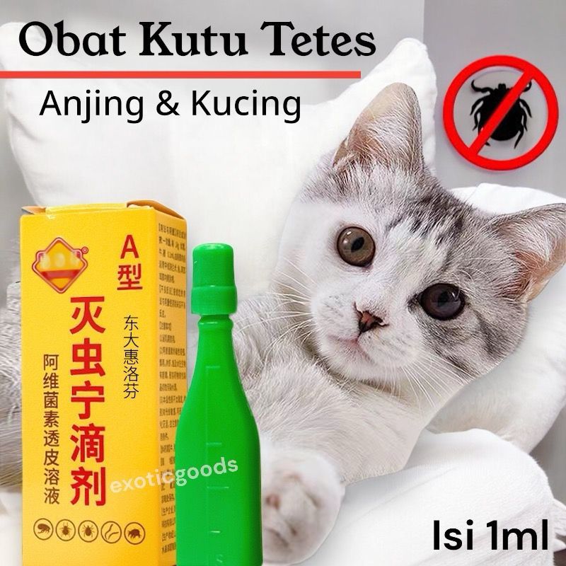 OBAT KUTU ANJING OBAT KUTU KUCING OBAT KUTU TETES HEWAN OBAT KUTU ANABUL OBAT COCOK KITTEN PUPPY