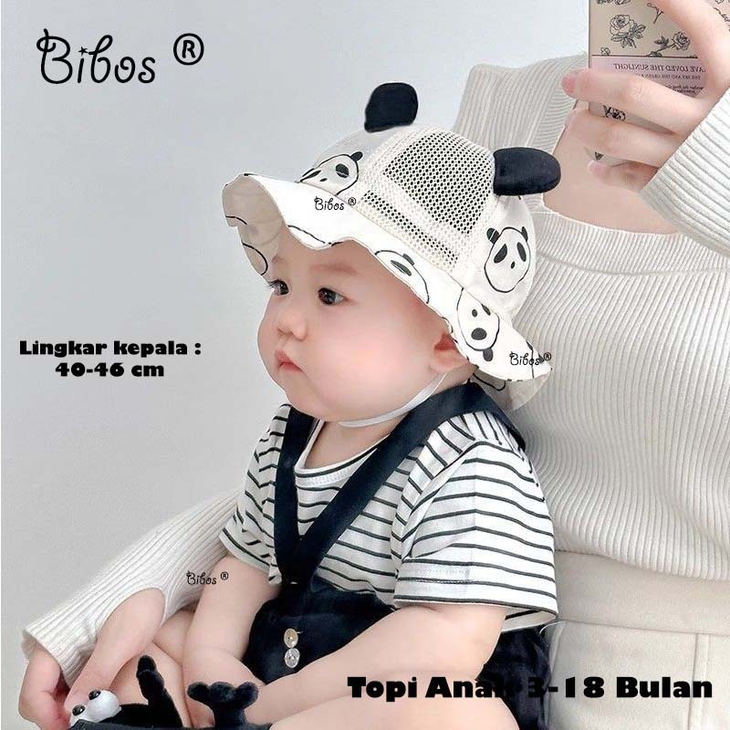 Topi Panda Topi Anak 1 2 Tahun Unisex Topi Bayi Perempuan Topi Anak Laki Unisex Topi Batita Lucu