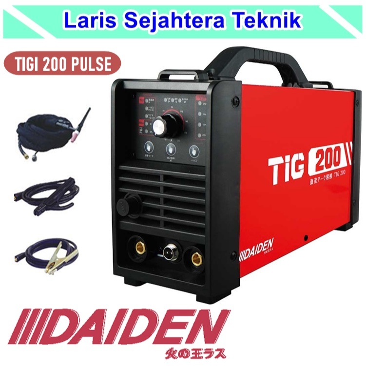 Mesin las alumunium Daidein TIGi 200 Pulse trafo las alumuniium inverter listrik