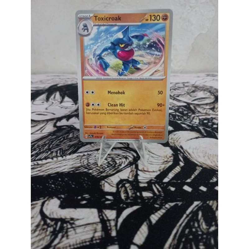 Toxicroak (Pokemon TCG Indonesia Bimbingan Rasi 100% Original) Kartu Pokemon Indonesia