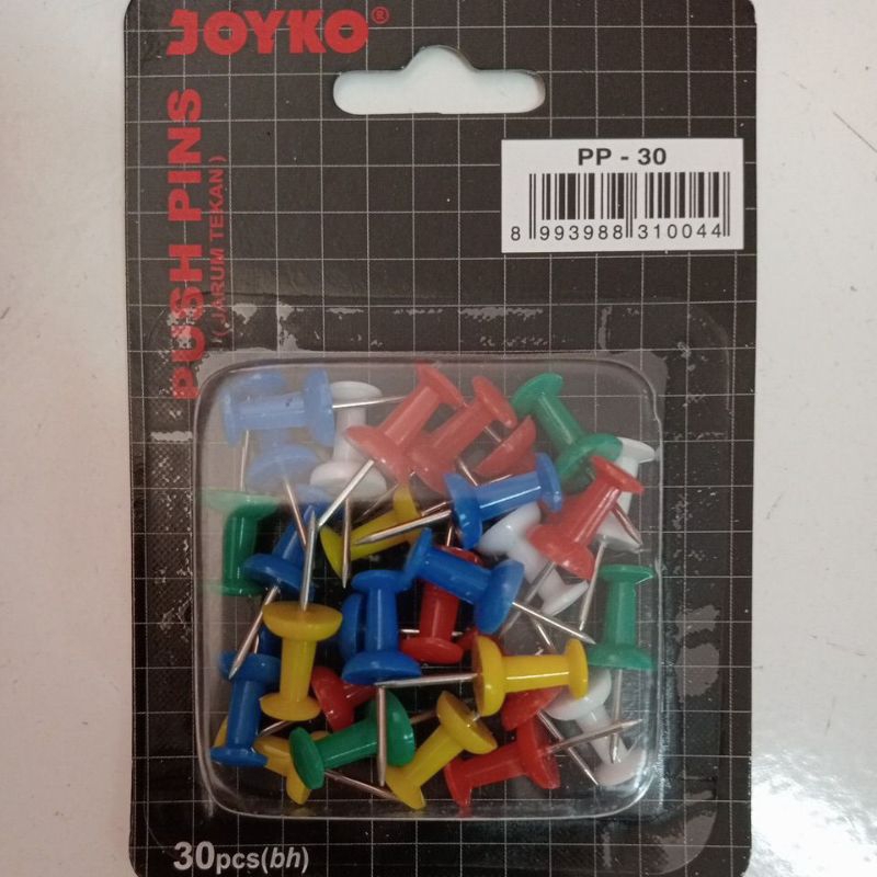 

Push Pins PP-30 (30pcs) jarum penanda jarum tekan