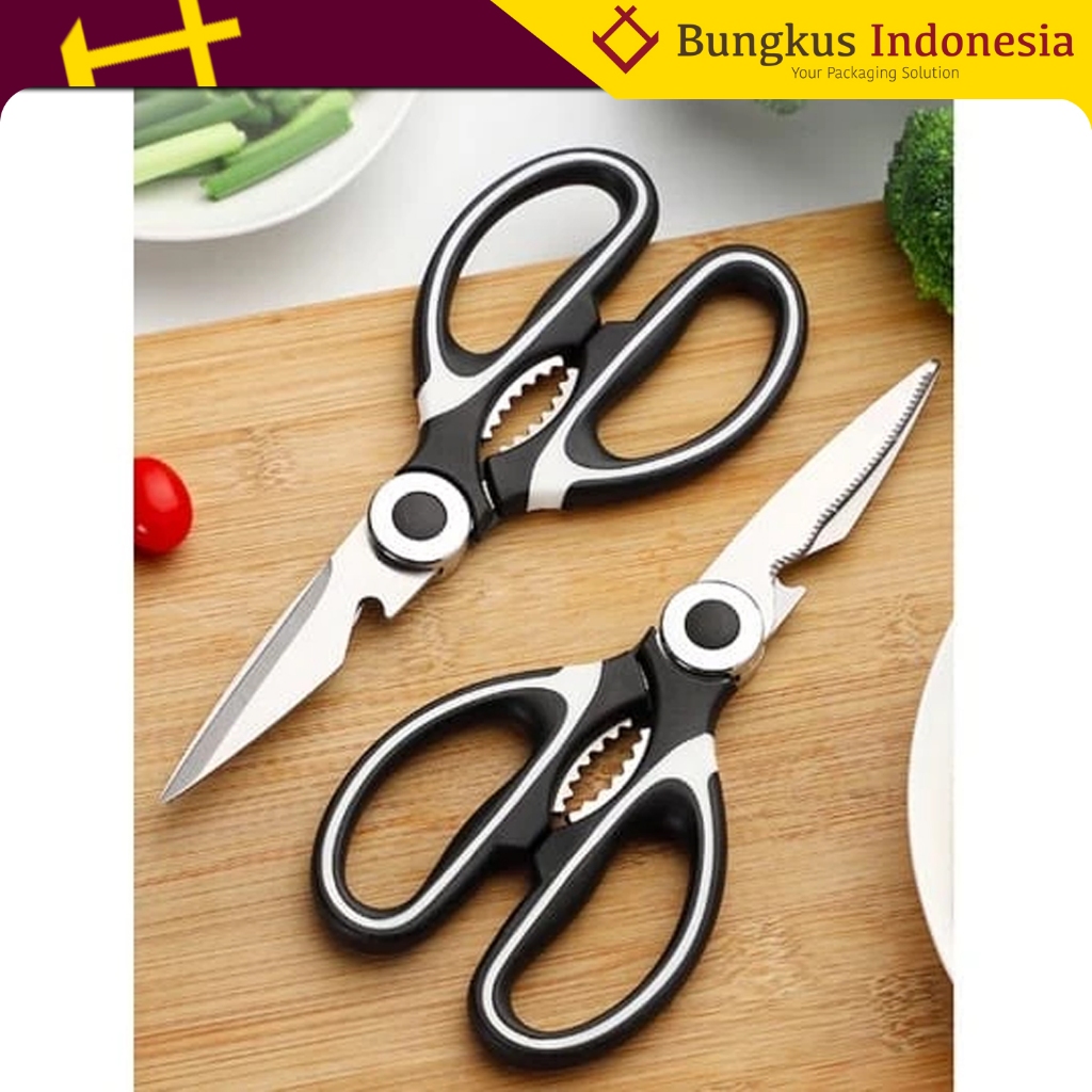 

Gunting Besar Dapur Serbaguna Stainless Steel Kitchen Scissors Gunting Daging Ayam Sisik Ikan