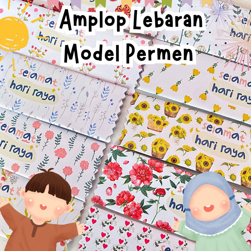

(10pcs) Amplop Lebaran Model Permen Panjang/Amplop Lebaran Unik Siap Pakai