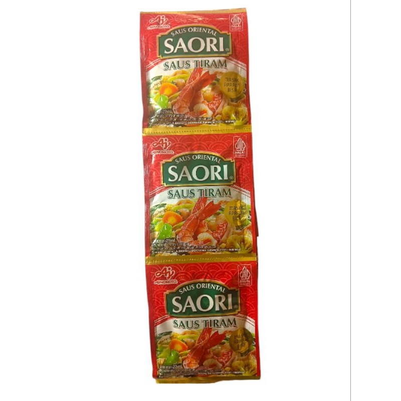 

Saori Saos Tiram sachet(isi1 renteng 10 pcs 23gr)