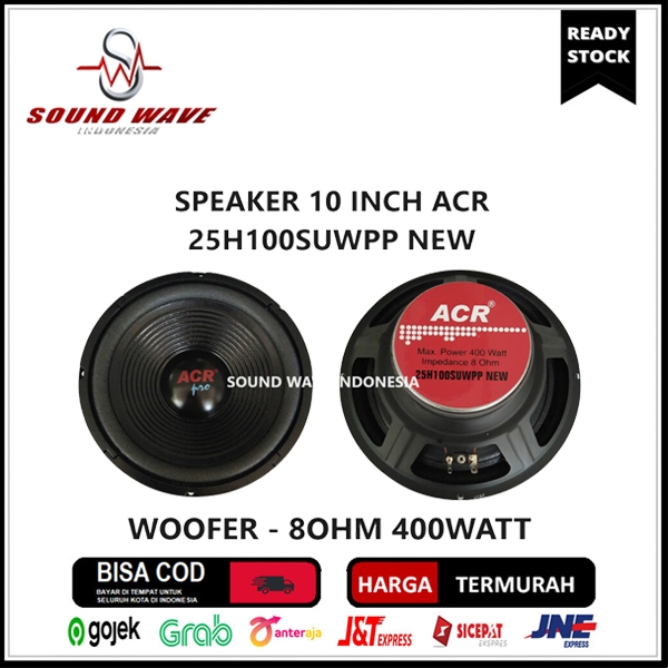SPEAKER ACR PRO 10 INCH 25H100SUWPP NEW WOOFER