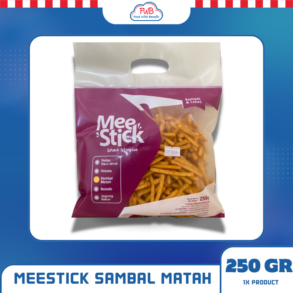 

Meestick Sambal Matah Snack Kentang 250gr