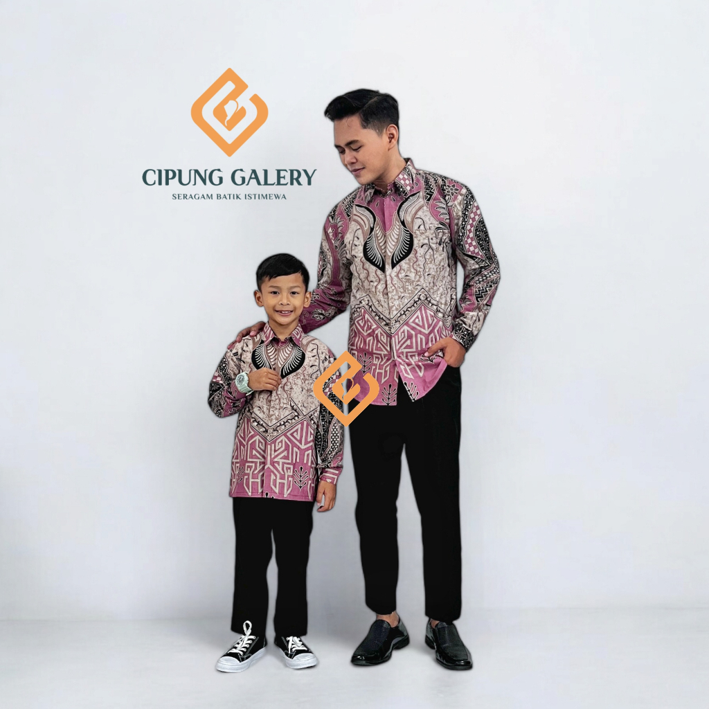 BATIK PRIA PRASASTI PINK SALEM BATIK SLIMFIT CIPUNG GALERY