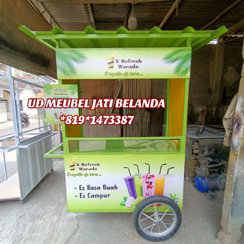 gerobak minuman gerobak dorong gerobak es teh