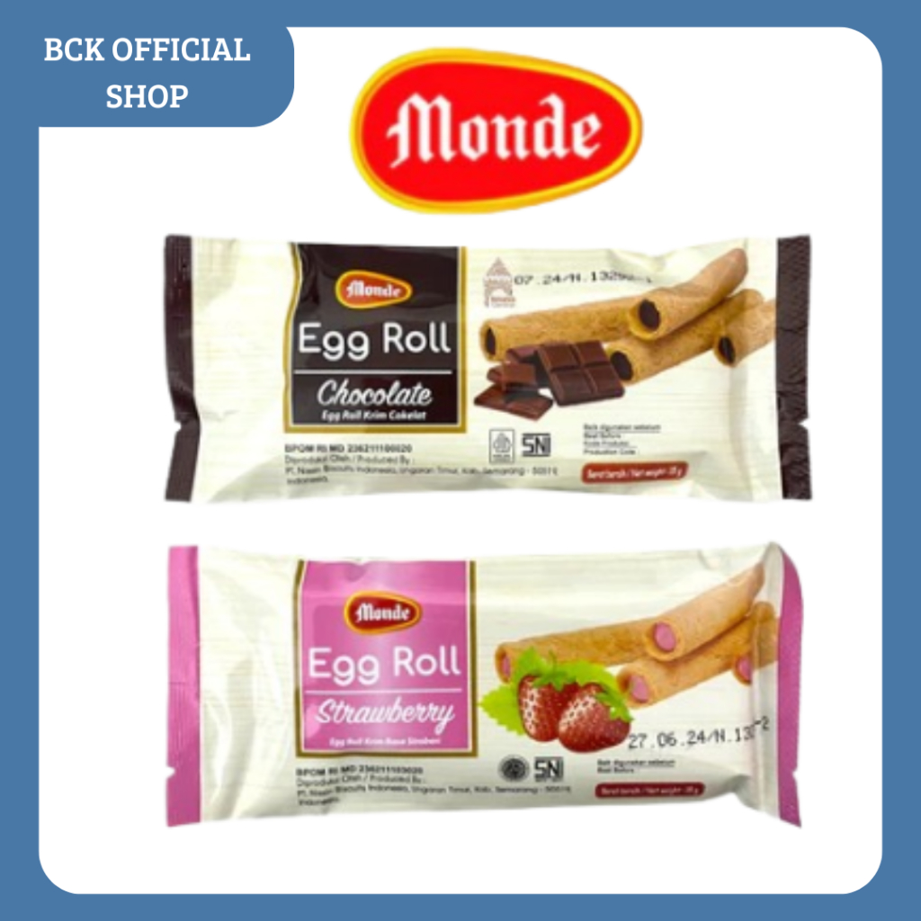 

Monde Egg Roll Chocolate Strawbery 35gr (PCS)