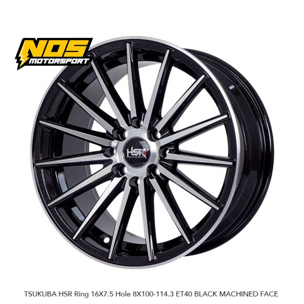 VELG HSR TSUKUBA RING 16 LEBAR 7,5 LUBANG 4 UNTUK SWIFT AVANZA YARIS MOBILIO KIJANG