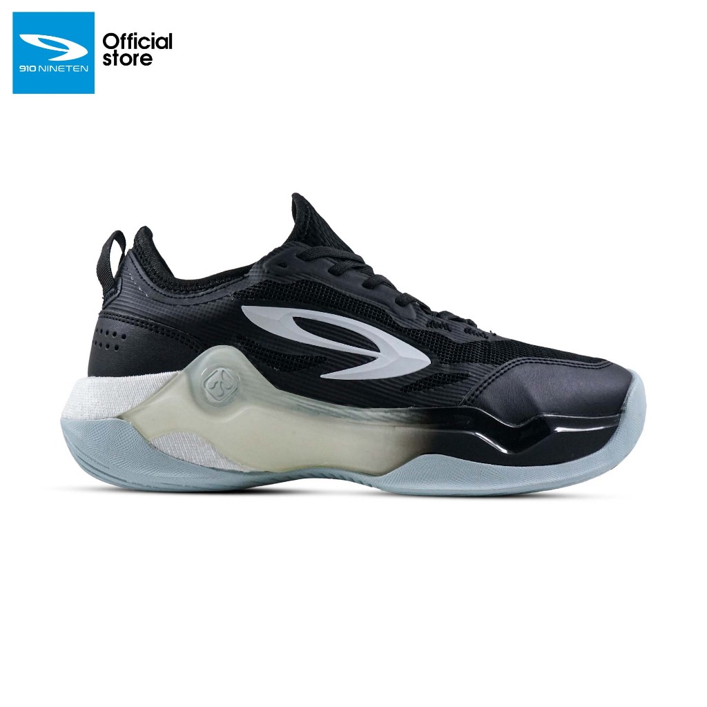 910 Nineten KYOTO Sepatu Basket - hitam / Abu