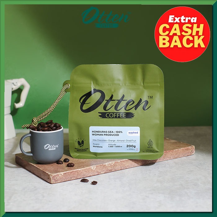 

Kopi Arabica Honduras GEA - 100% Woman Produced 200g - Biji / Bubuk Kopi Otten Coffee