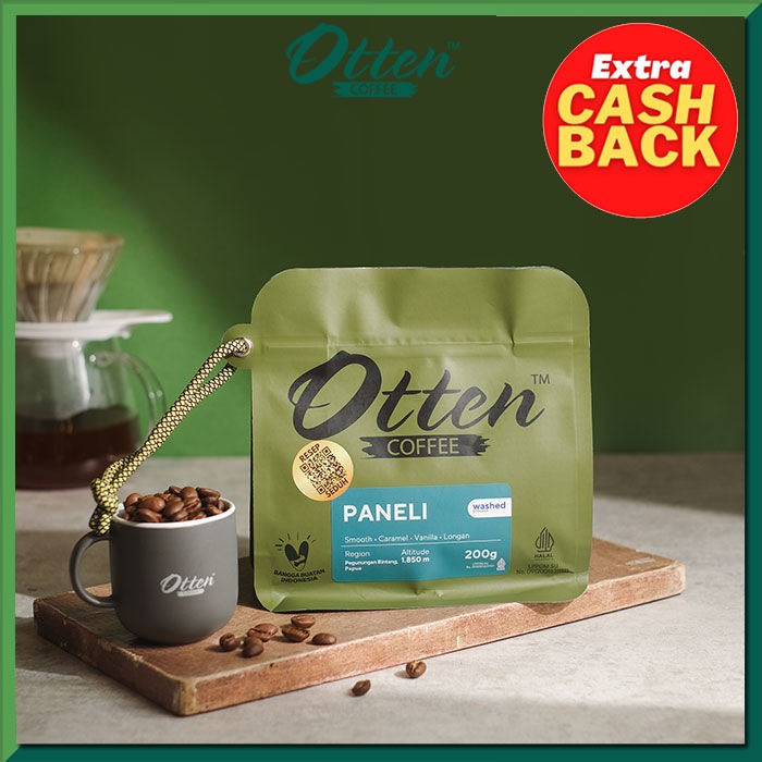 

Kopi Arabica Papua Paneli 200g - Biji / Bubuk Kopi Otten Coffee