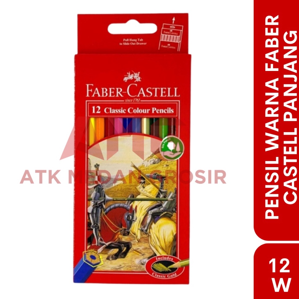 

KODE C62U PENSIL WARNA FABER CASTELL 12 WARNA PANJANG
