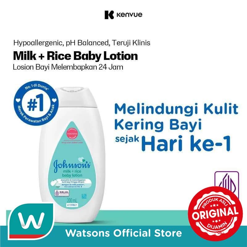 JOHNSON & JOHNSON Baby Milk Lotion 200ml