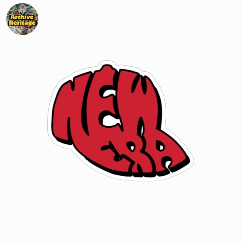 

sticker New Era logo brand vintage retro diecut stiker
