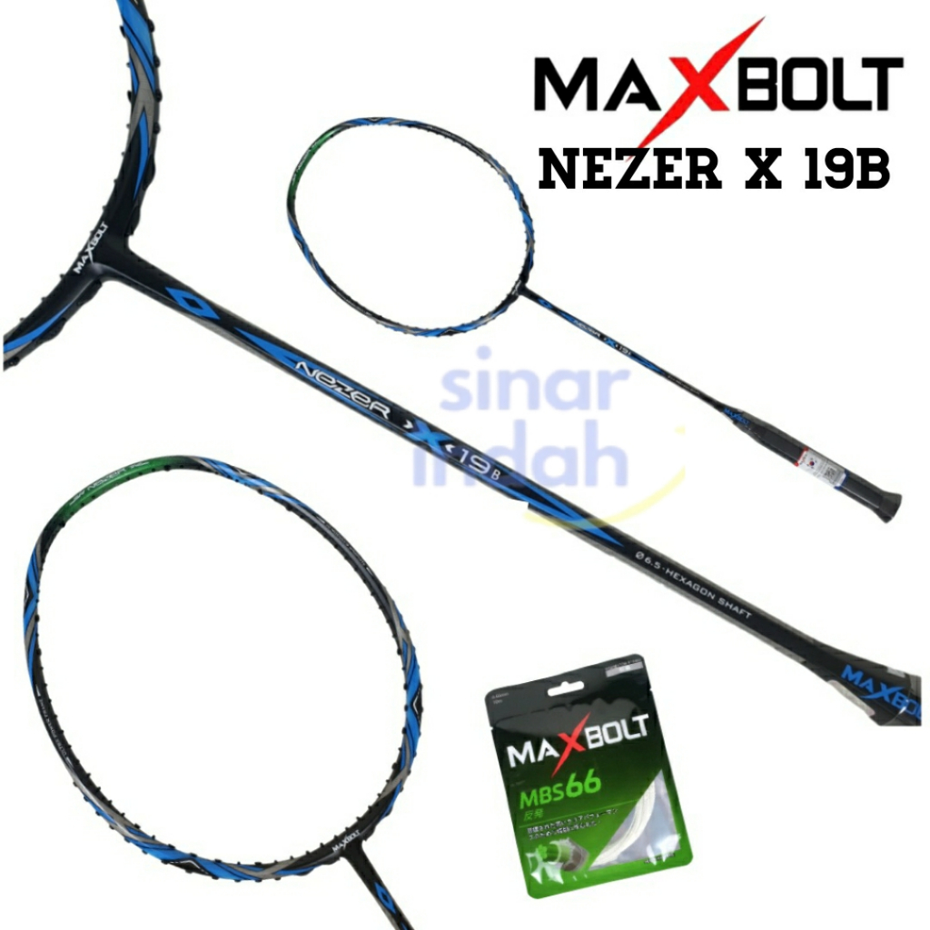 Raket Badminton Maxbolt Nezer X 19B Original Bulutangkis