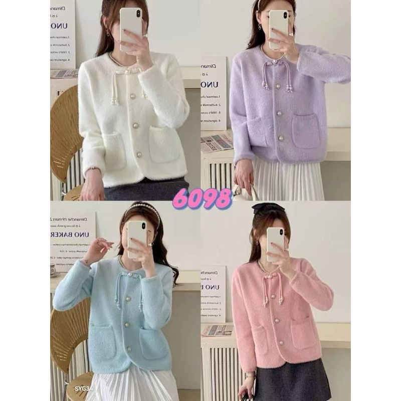ALLE - Cardigan Rajut Premium Import Bangkok Jaket Knit Korea