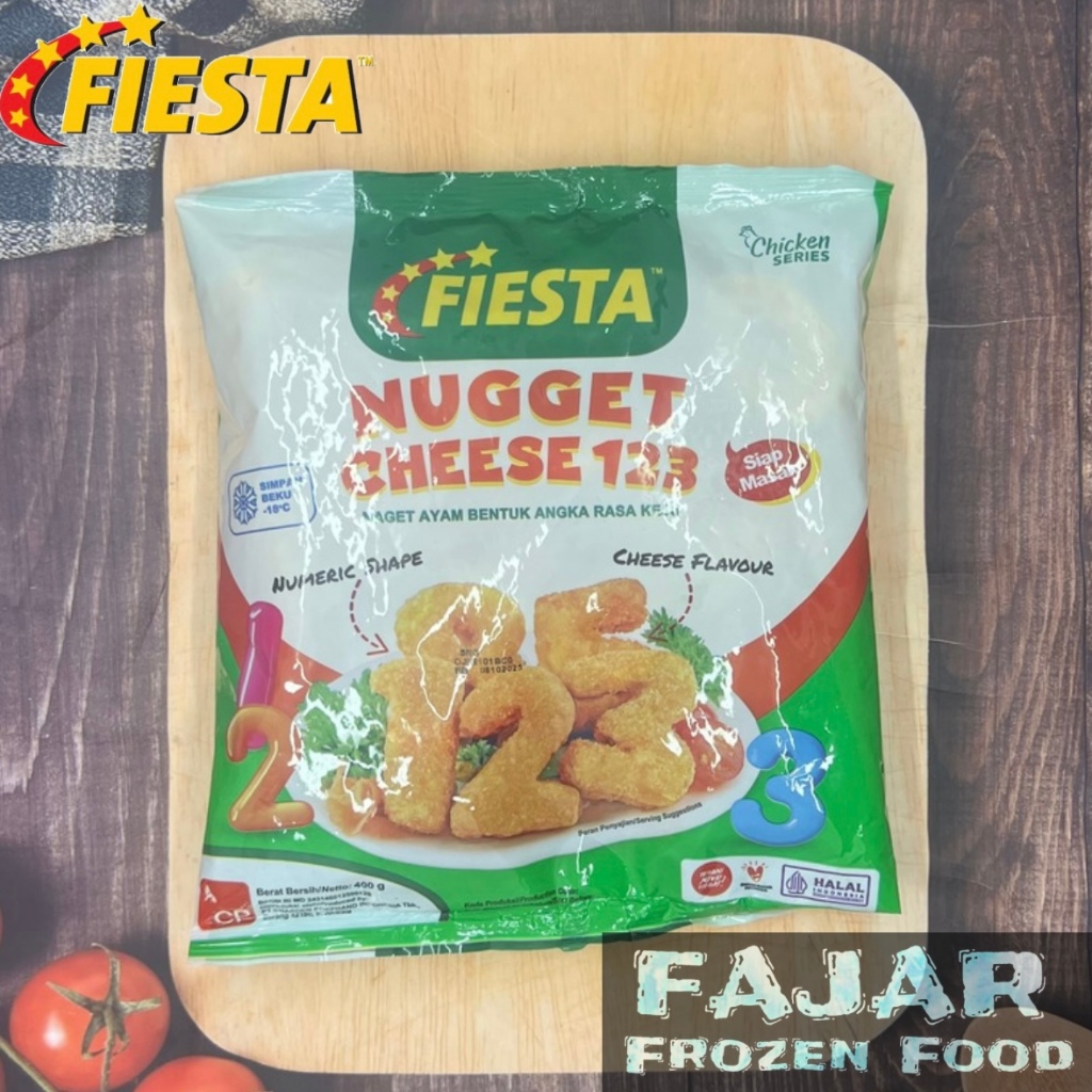 

FIESTA CHEESE 123 400GR | FIESTA NAGET AYAM BENTUK ANGKA ISI KEJU 400GR